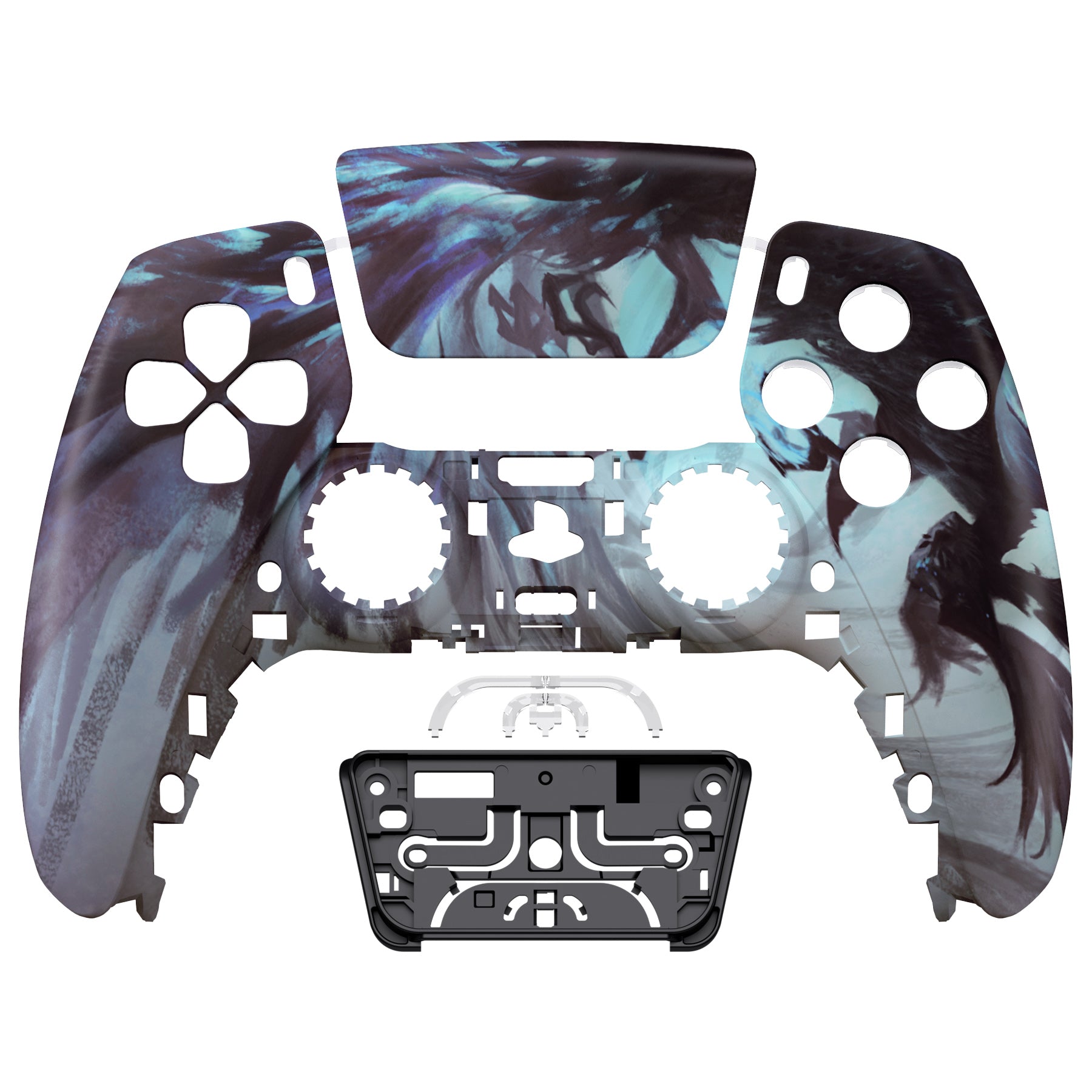 eXtremeRate Replacement Front Housing Shell with Touchpad Compatible with  PS5 Controller BDM-010/020/030/040 - Dragon Whisper