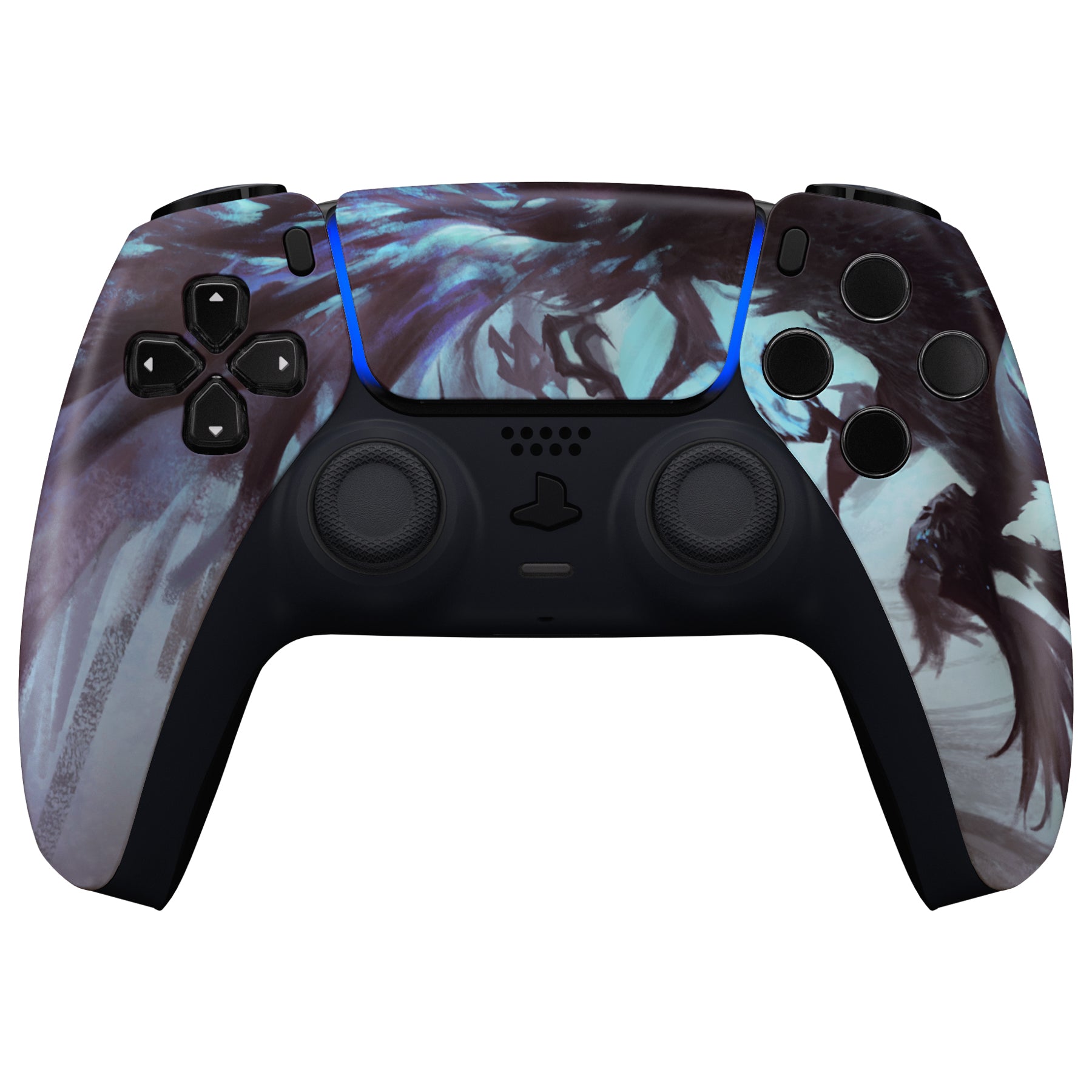 eXtremeRate Retail Dragon Whisper Front Housing Shell Compatible with ps5 Controller BDM-010 BDM-020 BDM-030, DIY Replacement Shell Custom Touch Pad Cover Compatible with ps5 Controller - ZPFR008G3