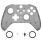 Clear Black Faceplate Cover, Front Housing Shell Case Replacement Kit for Xbox One Elite Series 2 Controller Model 1797 and Core Model 1797 - Thumbstick Accent Rings Included - ELM508 eXtremeRate