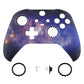 Nebula Galaxy Patterned Faceplate Cover, Soft Touch Front Housing Shell Case Replacement Kit for Xbox One Elite Series 2 Controller (Model 1797 and Core Model 1797) - Thumbstick Accent Rings Included - ELT101 eXtremeRate