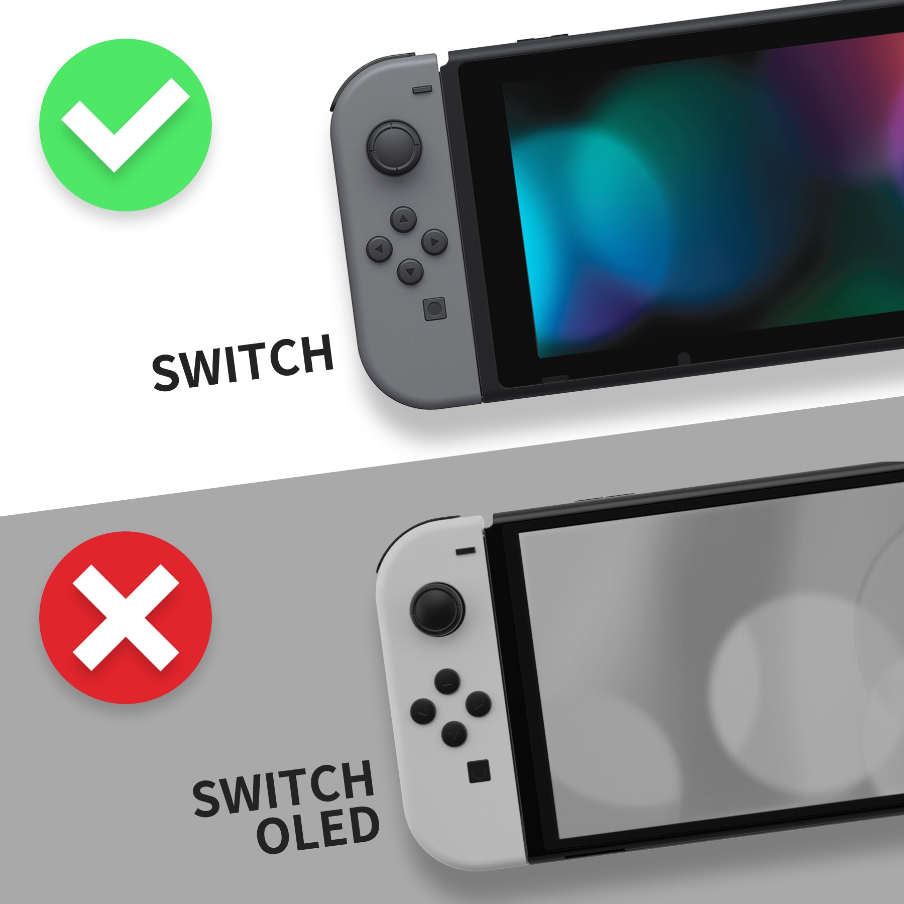 eXtremeRate Custom Replacement Faceplate for Nintendo Switch Charging Dock Light Violet