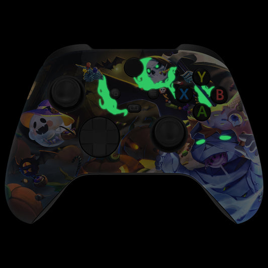 Replacement Front Housing Shell for Xbox Series X & S Controller - Glow in Dark - Halloween Candy Night eXtremeRate