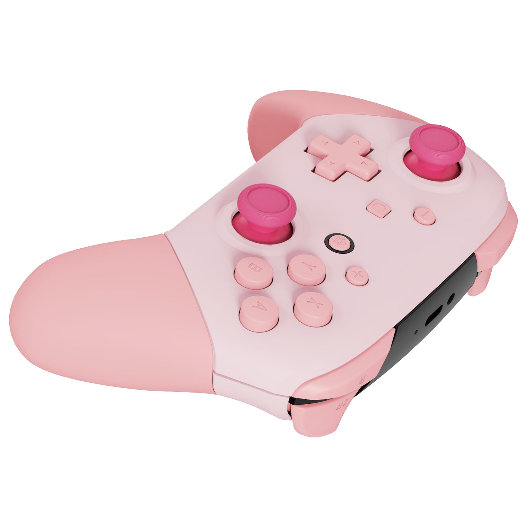 Replacement Full Set Shells with Buttons for NS Switch Pro Controller - Cherry Blossoms Pink & Puffy Pink eXtremeRate