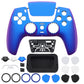 eXtremeRate LUNA Redesigned Replacement Front Shell with Touchpad Compatible with PS5 Controller BDM-010/020/030/040/050 - Chameleon Purple Blue