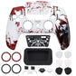 eXtremeRate LUNA Redesigned Replacement Front Shell with Touchpad Compatible with PS5 Controller BDM-010/020/030/040/050 - Blood Zombie