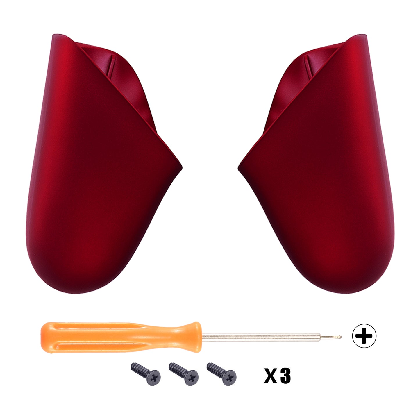 eXtremeRate Replacement Handle Grips for Nintendo Switch Pro Controller - Scarlet Red eXtremeRate