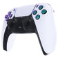 eXtremeRate Replacement Full Set Buttons Compatible with PS5 Controller BDM-030/040 - Chameleon Green Purple eXtremeRate