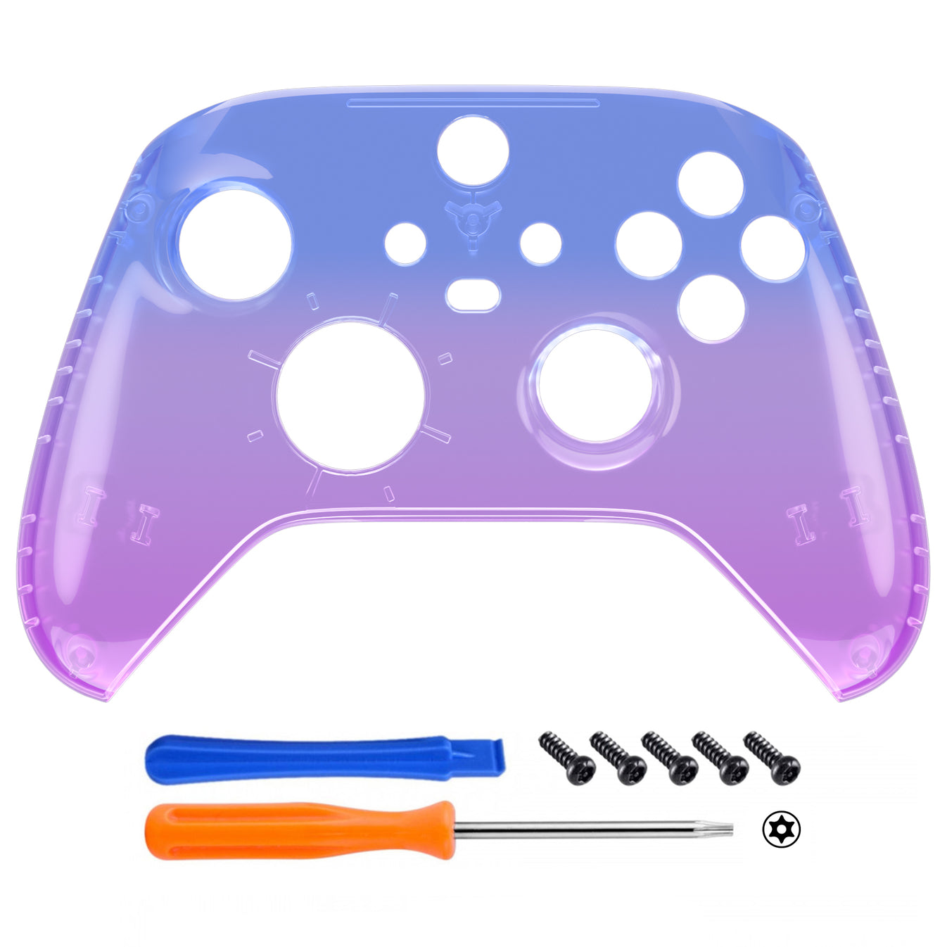 eXtremeRate Gradient Translucent Bluebell Replacement Front Housing ...