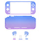 eXtremeRate Retail Gradient Translucent Bluebell DIY Replacement Shell for Nintendo Switch Lite, NSL Handheld Controller Housing with Screen Protector, Custom Case Cover for Nintendo Switch Lite - DLP317