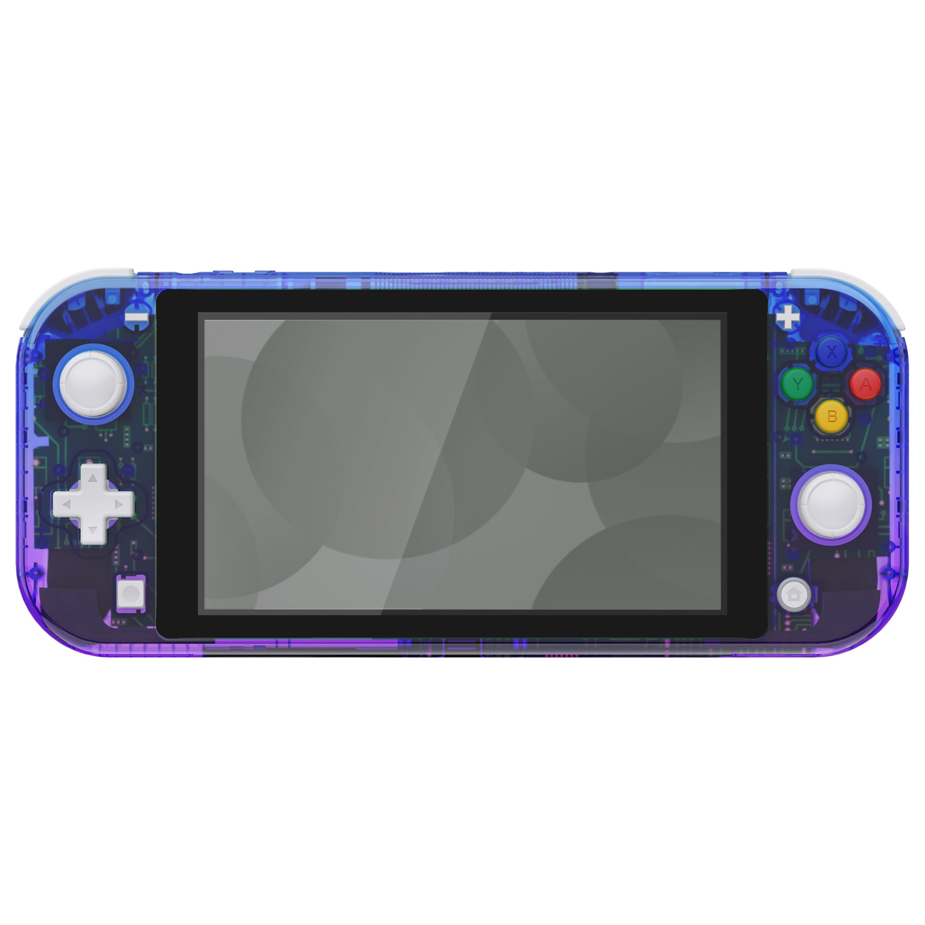 eXtremeRate Replacement Housing Shell for with Screen Protector for  Nintendo Switch Lite - Gradient Translucent Bluebell