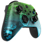 eXtremeRate Retail Gradient Translucent Green Blue Replacement Front Housing Shell for Xbox Series X Controller, Custom Cover Faceplate for Xbox Series S Controller - Controller NOT Included - FX3P355