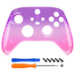 eXtremeRate Retail Gradient Translucent Purple Rose Red Replacement Front Housing Shell for Xbox Series X Controller, Custom Cover Faceplate for Xbox Series S Controller - Controller NOT Included - FX3P354