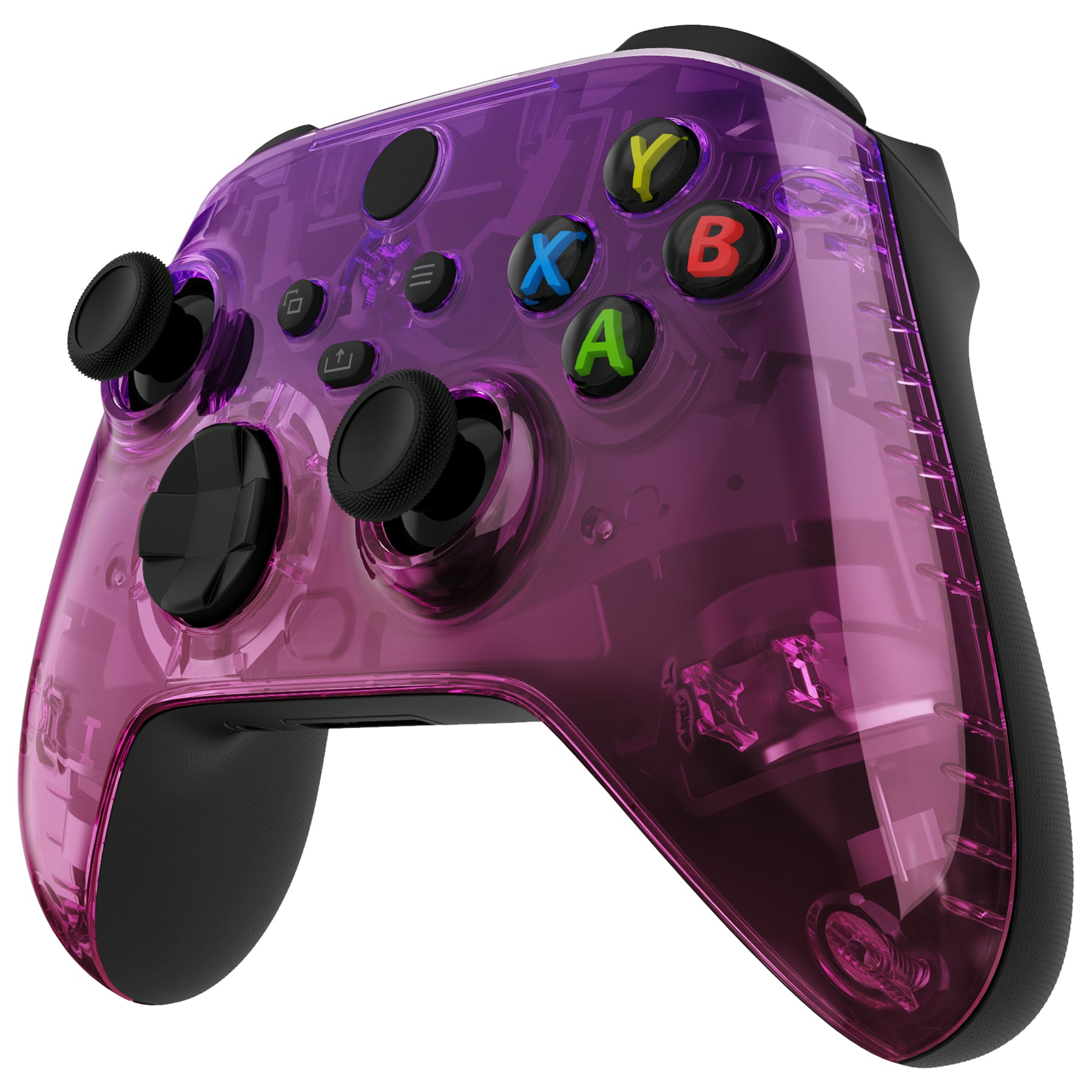eXtremeRate Replacement Front Housing Shell for Xbox Series X & S  Controller - Gradient Translucent Purple Rose Red