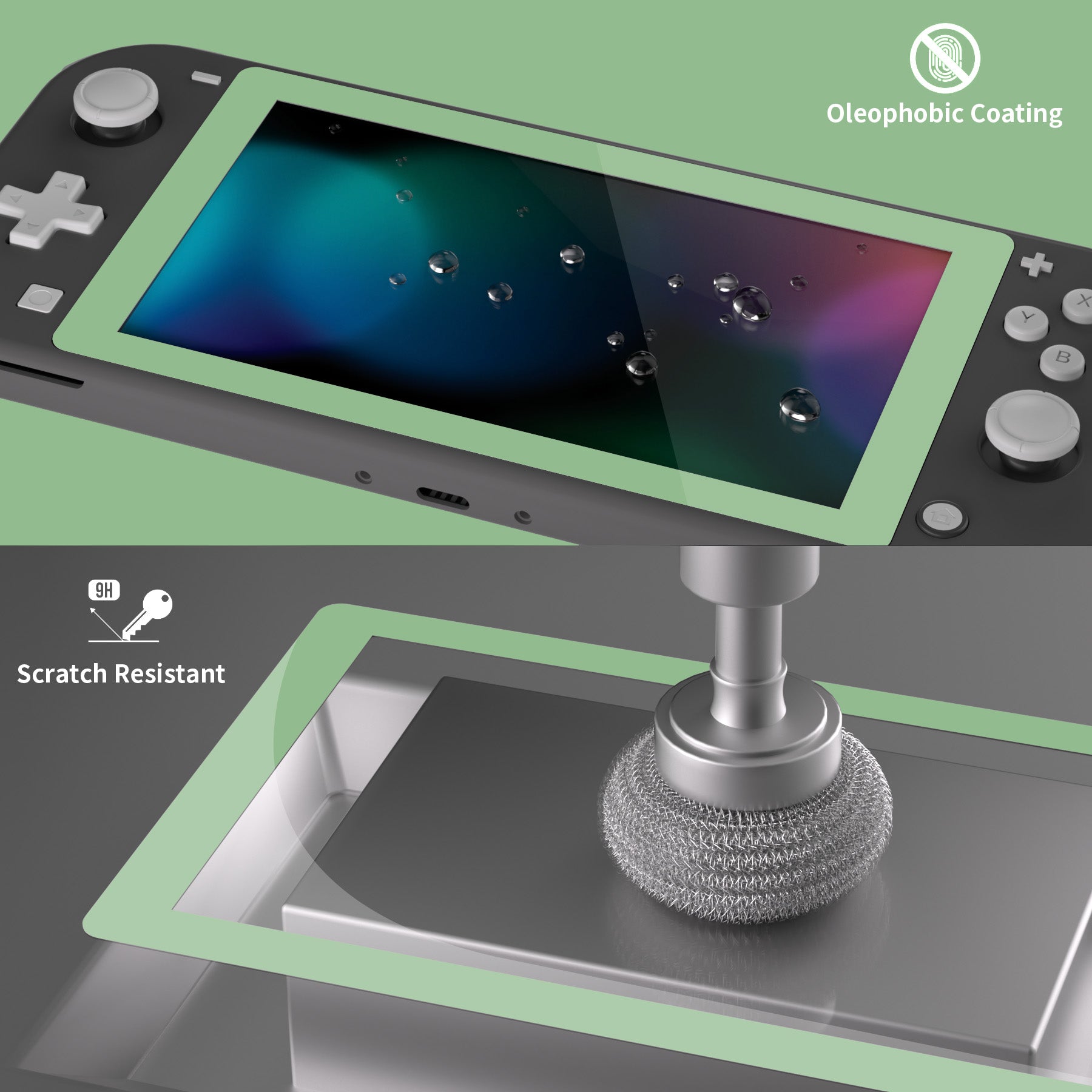 Protection écran Nintendo Switch Lite Olixar verre trempé – Pack de 2