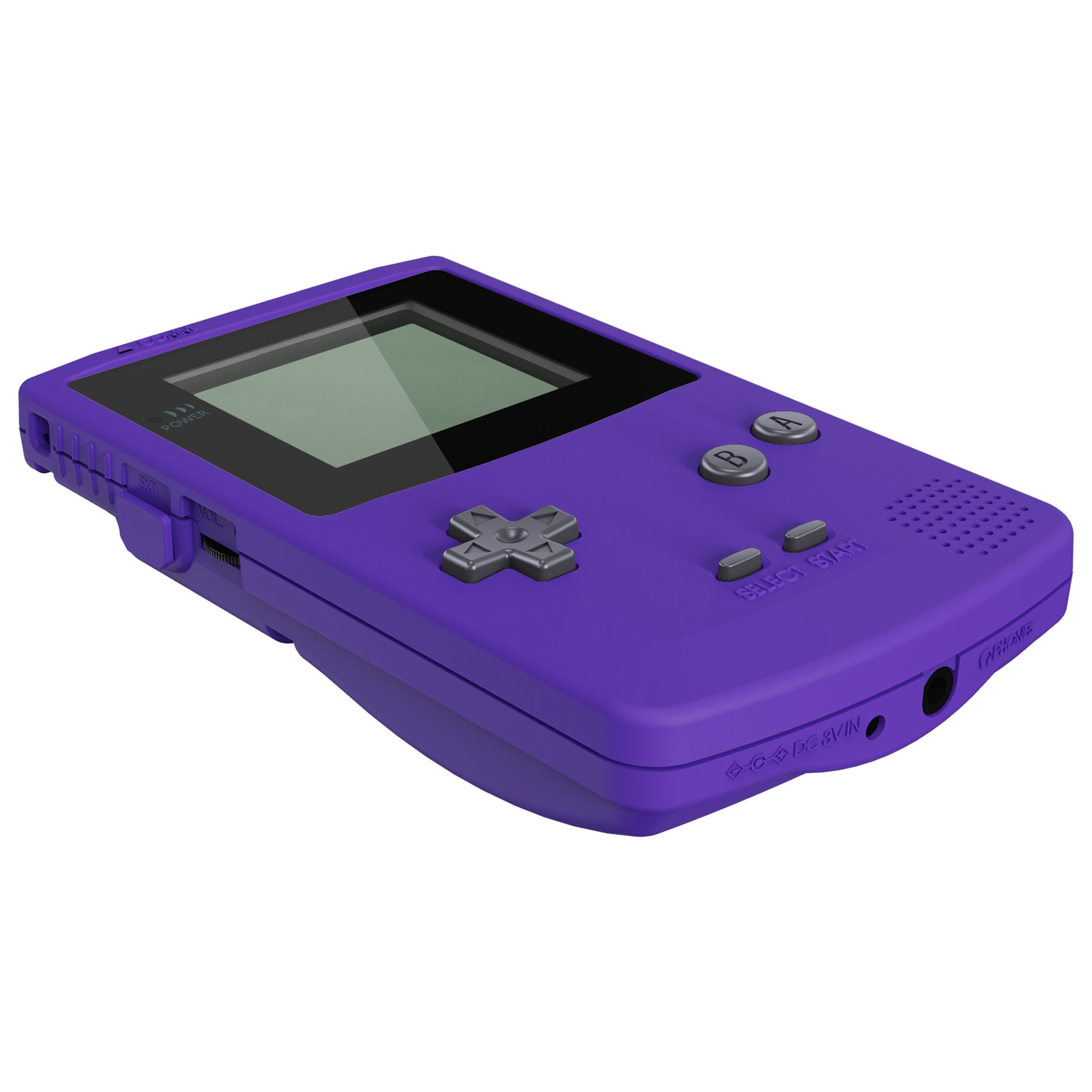 eXtremeRate Retail IPS Ready Upgraded eXtremeRate Purple GBC Replacement Shell Full Housing Cover with Buttons for Gameboy Color - Fit for GBC OSD IPS & Regular IPS & Standard LCD -C Console & IPS Screen NOT Included - QCBP3014