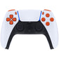 eXtremeRate Replacement Full Set Buttons Compatible with PS5 Controller BDM-030/040 - Orange eXtremeRate