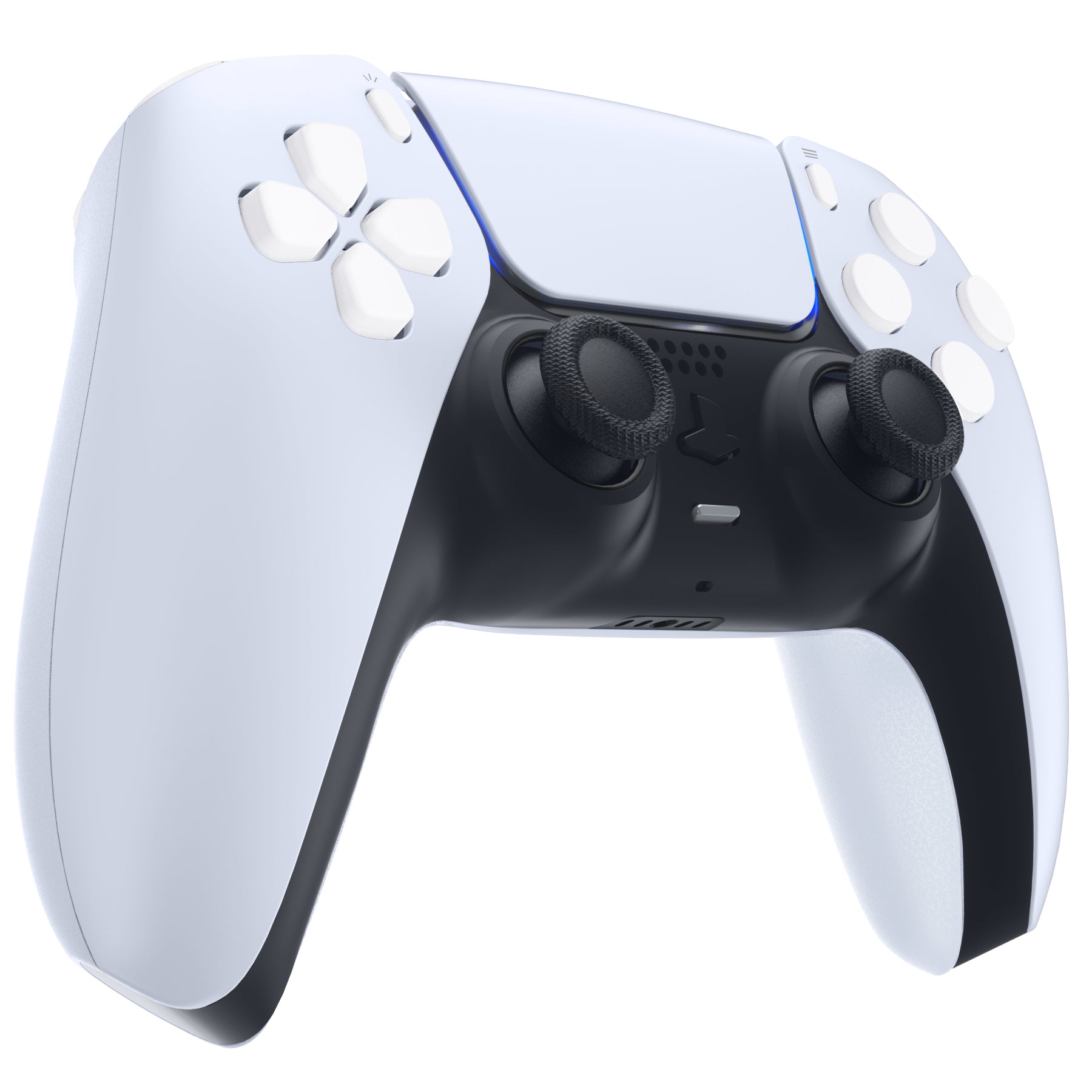 eXtremeRate Replacement Full Set Buttons Compatible with PS5 Controller  BDM-030/040 - White