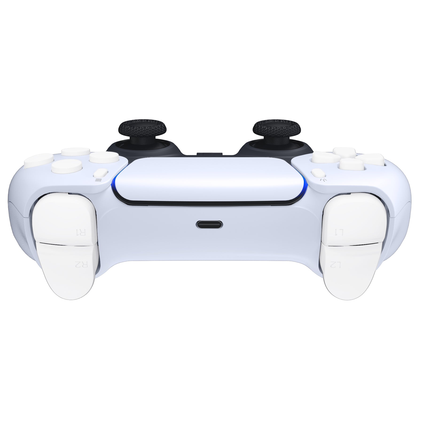 eXtremeRate Replacement Full Set Buttons Compatible with PS5 Controller  BDM-030/040 - White