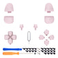eXtremeRate Replacement Full Set Buttons Compatible with PS5 Controller BDM-030/040 - Cherry Blossoms Pink