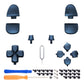 eXtremeRate Replacement Full Set Buttons Compatible with PS5 Controller BDM-030/040 - Metallic Regal Blue eXtremeRate