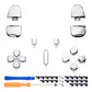 eXtremeRate Replacement Full Set Buttons Compatible with PS5 Controller BDM-030/040 - Chrome Silver eXtremeRate