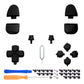 eXtremeRate Replacement Full Set Buttons Compatible with PS5 Controller BDM-030/040 - Chrome Black