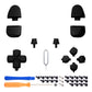 eXtremeRate Replacement Full Set Buttons Compatible with PS5 Controller BDM-030/040/050 - Chrome Black