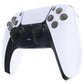 eXtremeRate Replacement Full Set Buttons Compatible with PS5 Controller BDM-030/040 - Clear Black eXtremeRate