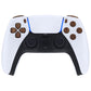 eXtremeRate Replacement Full Set Buttons Compatible with PS5 Controller BDM-030/040 - Wood Grain eXtremeRate