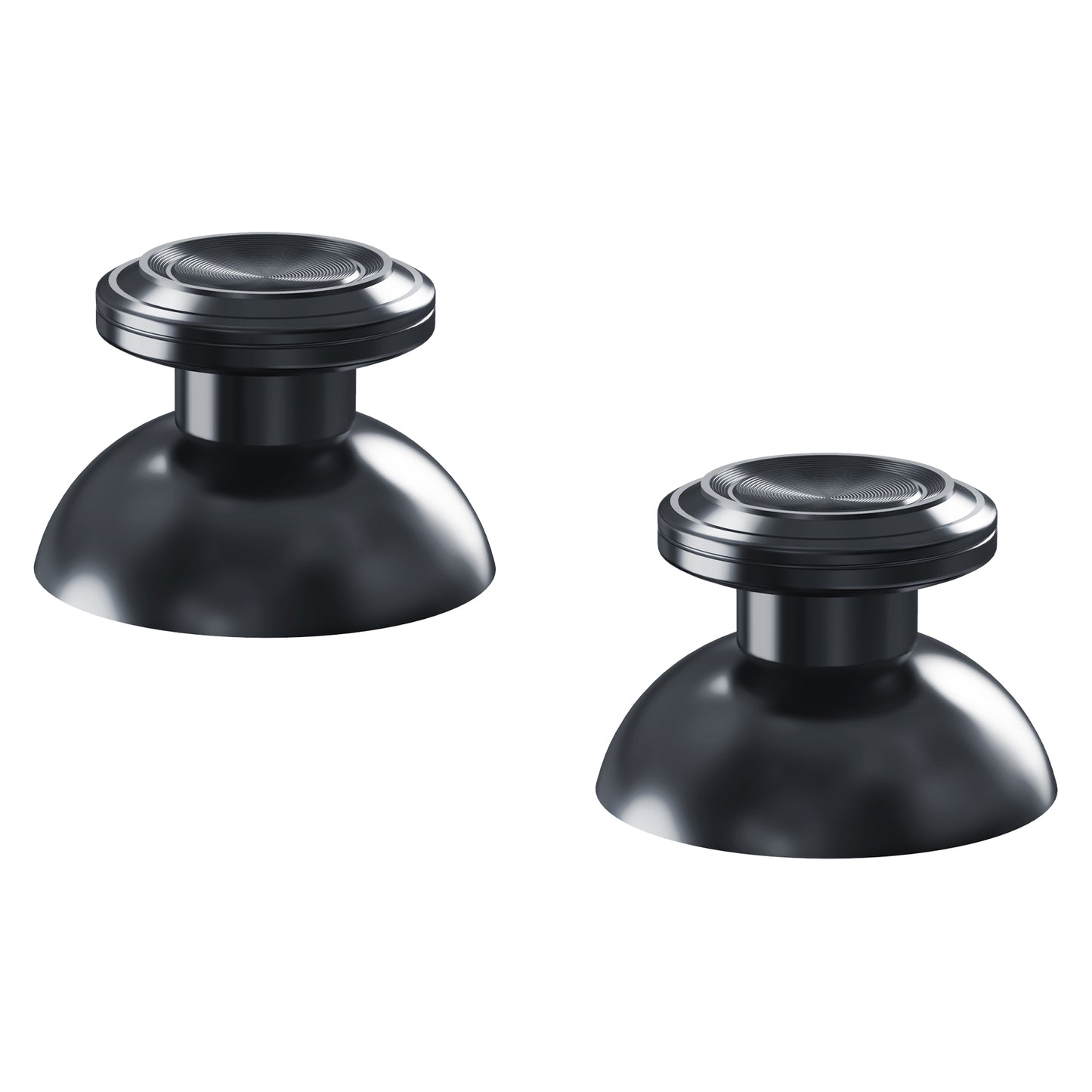 eXtremeRate Replacement Aluminum Metal Thumbsticks Compatible with PS5 & PS4 Controller - Black