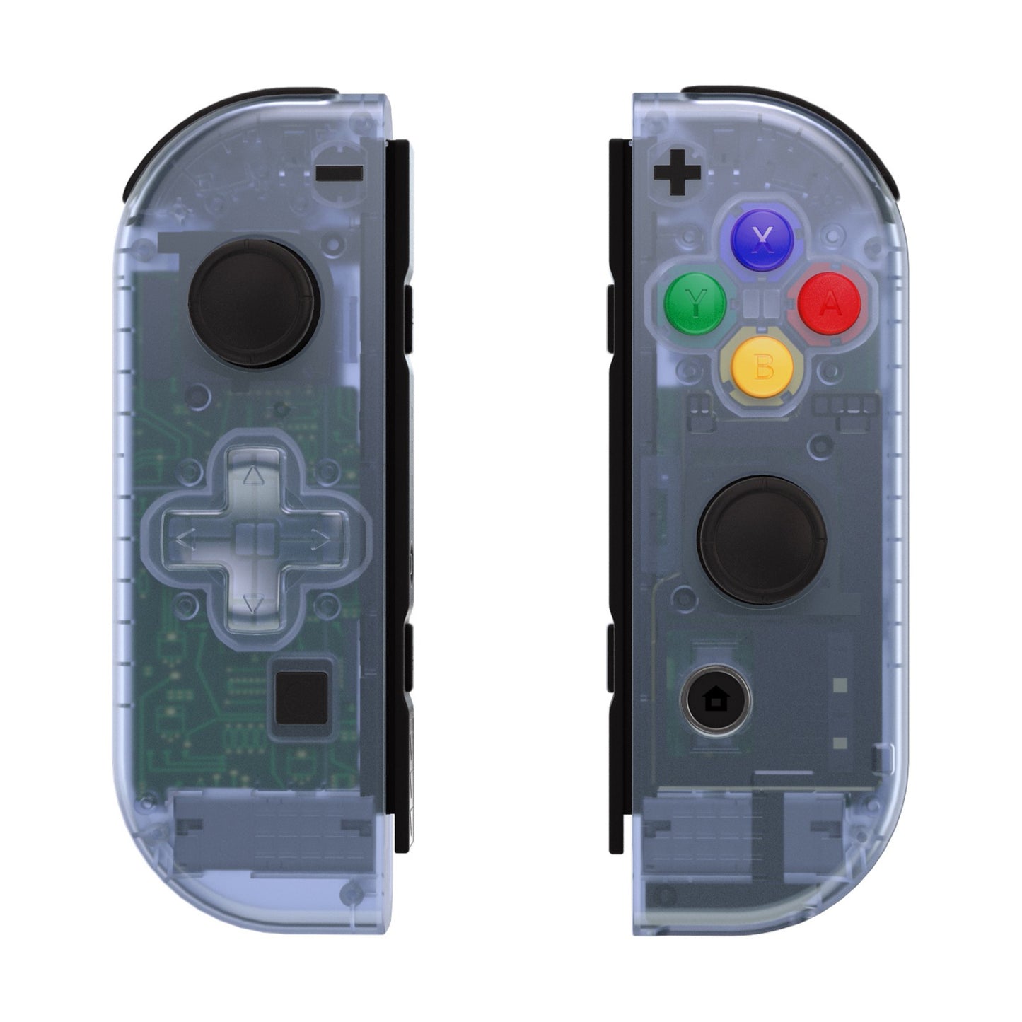 eXtremeRate Dpad Version Replacement Full Set Shell Case with Buttons for Joycon of NS Switch - Glacier Blue