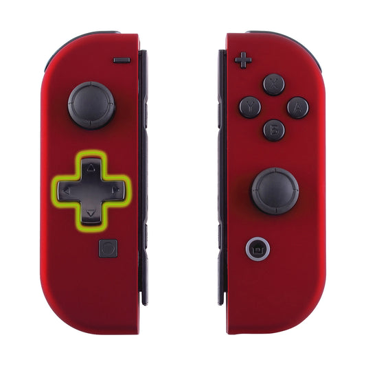 eXtremeRate Dpad Version Replacement Full Set Shell Case with Buttons for Joycon of NS Switch - Scarlet Red eXtremeRate