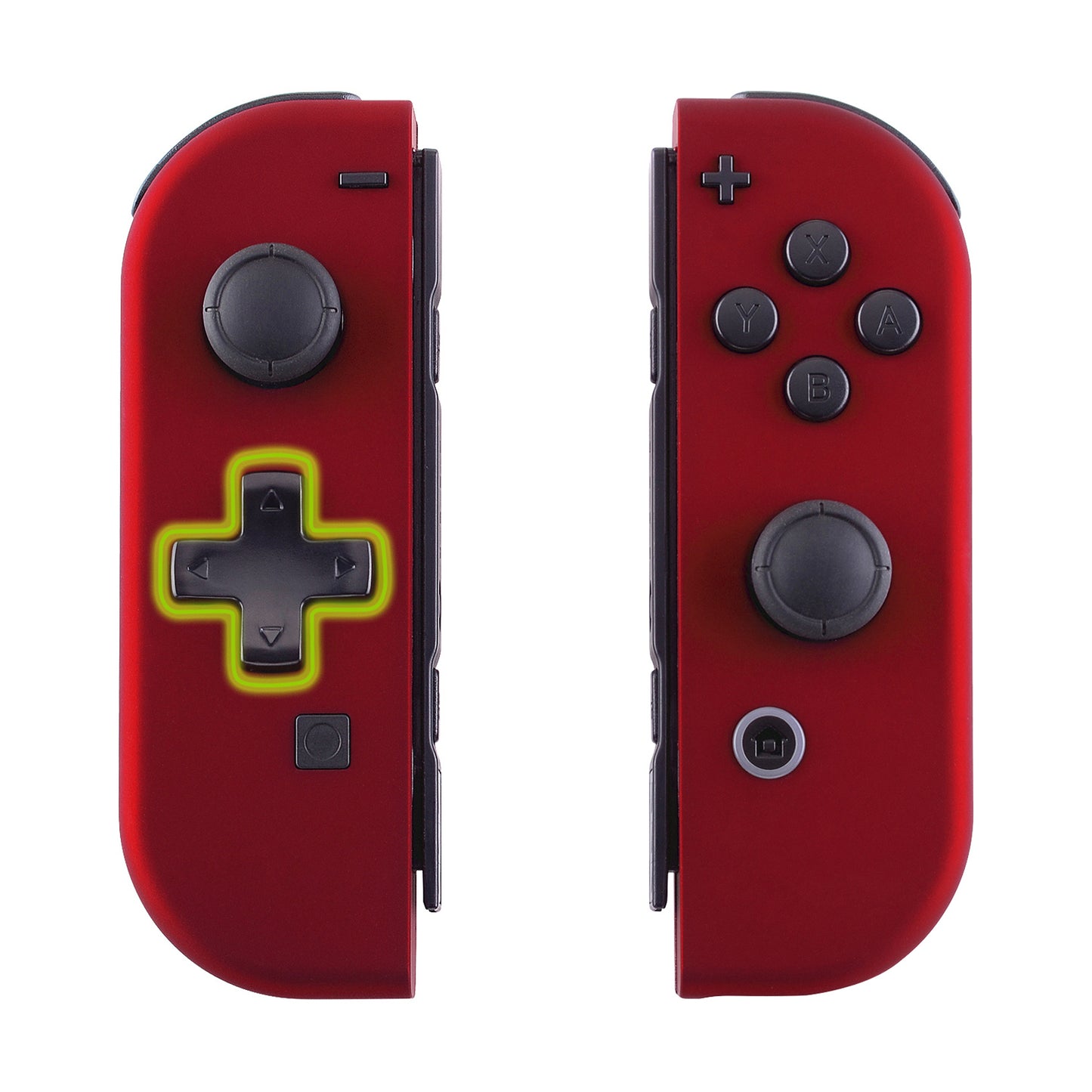 eXtremeRate Dpad Version Replacement Full Set Shell Case with Buttons for Joycon of NS Switch - Scarlet Red