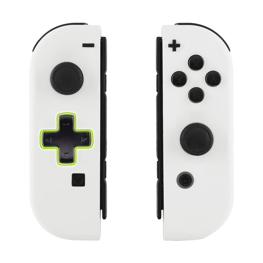 eXtremeRate Dpad Version Replacement Full Set Shell Case with Buttons for Joycon of NS Switch - White eXtremeRate
