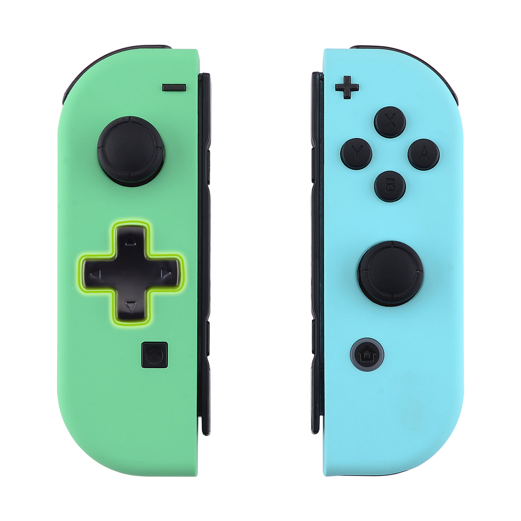 eXtremeRate Dpad Version Replacement Full Set Shell Case with Buttons for Joycon of NS Switch - Mint Green & Heaven Blue eXtremeRate