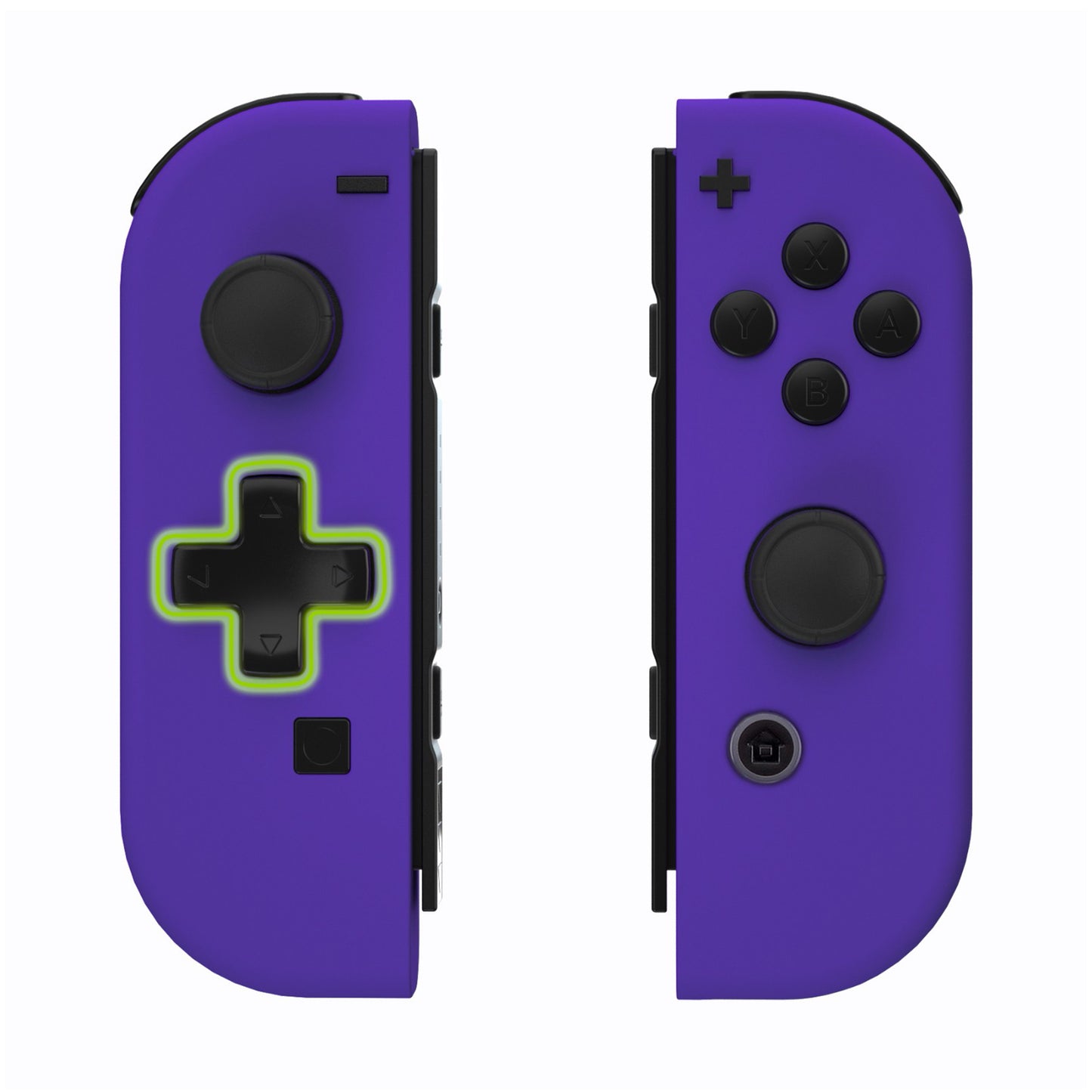 eXtremeRate Dpad Version Replacement Full Set Shell Case with Buttons for Joycon of NS Switch - Purple