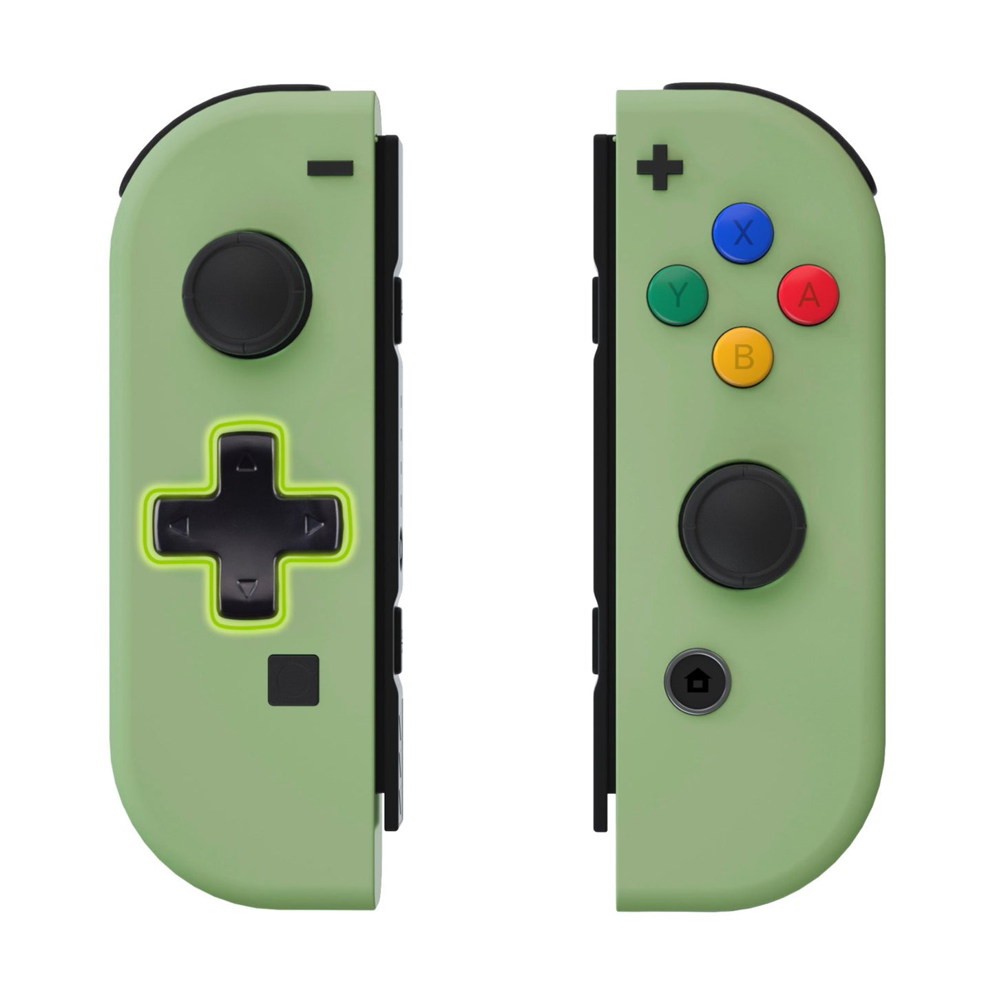 eXtremeRate Dpad Version Replacement Full Set Shell Case with Buttons for Joycon of NS Switch - Matcha Green eXtremeRate