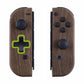 eXtremeRate Dpad Version Replacement Full Set Shell Case with Buttons for Joycon of NS Switch - Wood Grain eXtremeRate