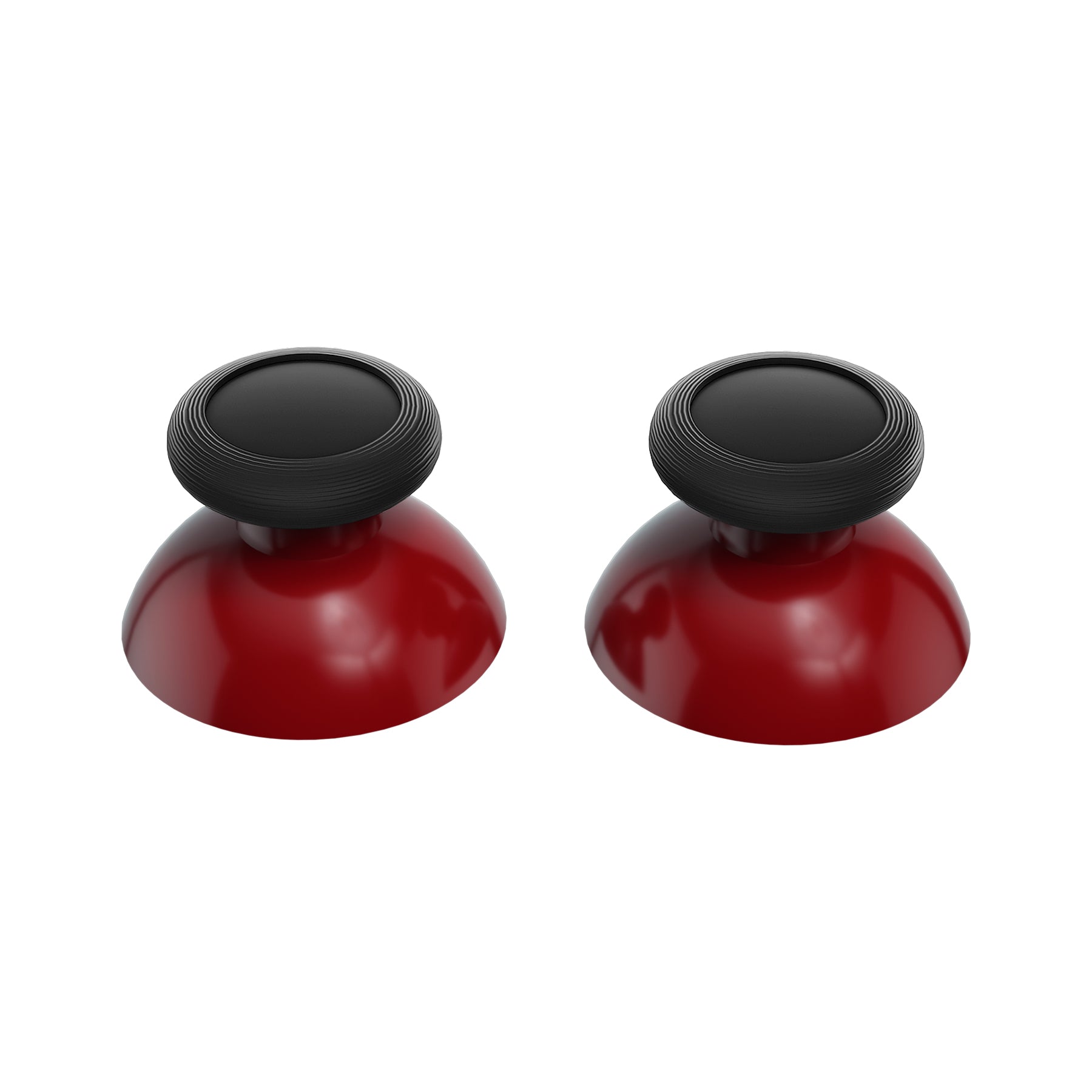 eXtremeRate Retail Carmine Red & Black Replacement 3D Joystick Thumbsticks, Analog Thumb Sticks with Phillips Screwdriver for Nintendo Switch Pro Controller - KRM525