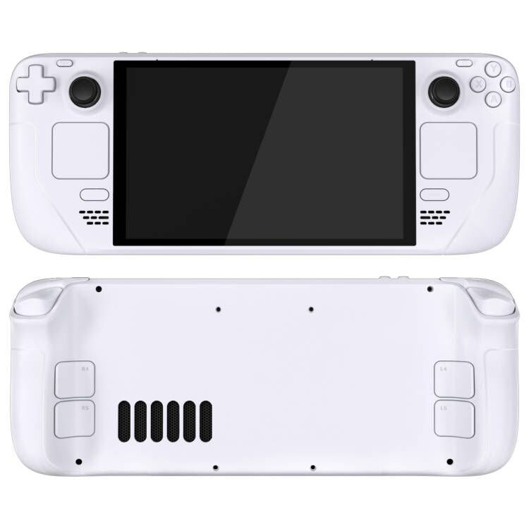 eXtremeRate Replacement Full Set Shell with Buttons for Steam Deck OLED - White