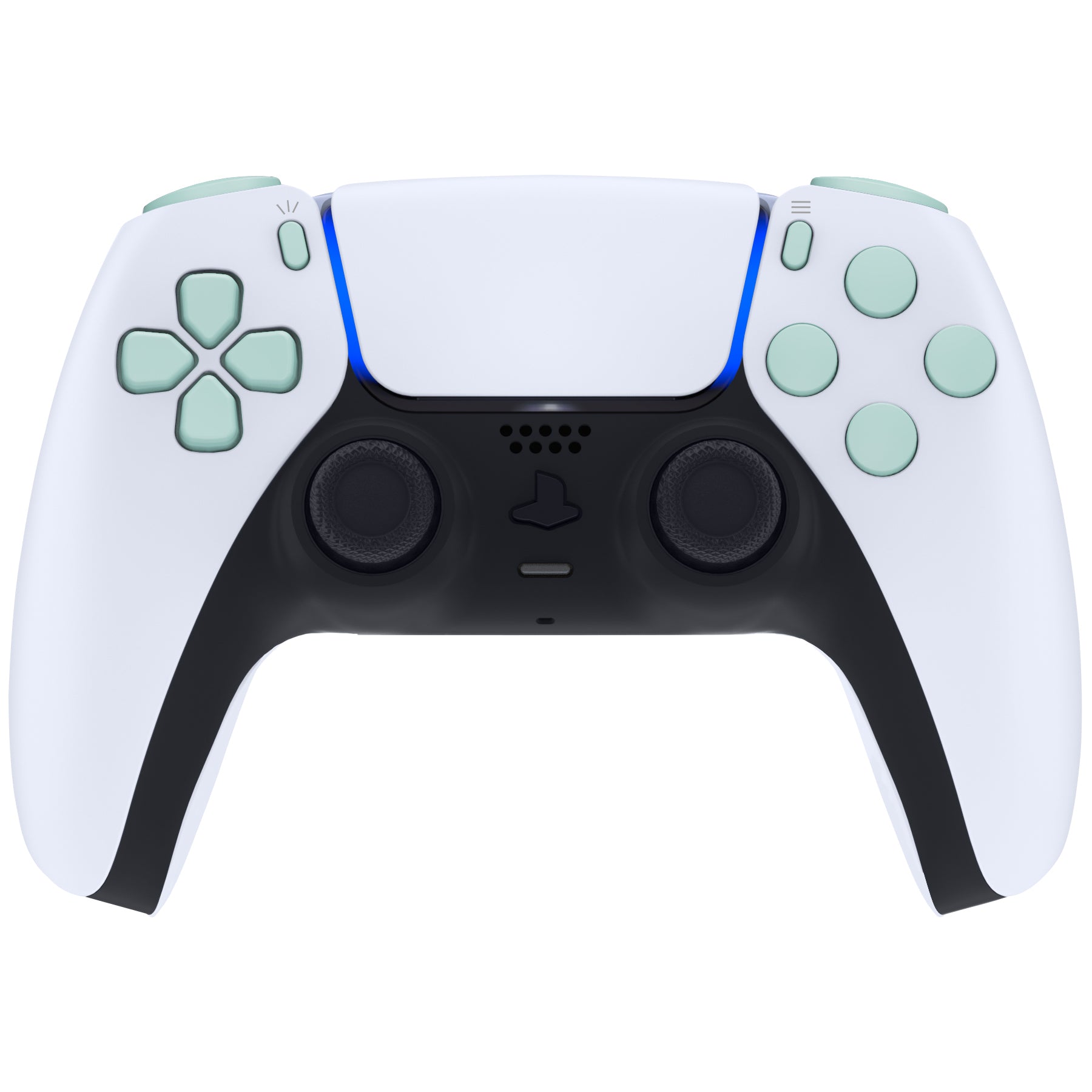 Replacement Full Set Buttons Compatible with PS5 Controller BDM-030 - Light Cyan eXtremeRate