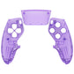 Replacement Left Right Front Housing Shell with Touchpad Compatible with PS5 Edge Controller - Clear Atomic Purple eXtremeRate