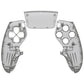 Replacement Left Right Front Housing Shell with Touchpad Compatible with PS5 Edge Controller - Clear Black eXtremeRate