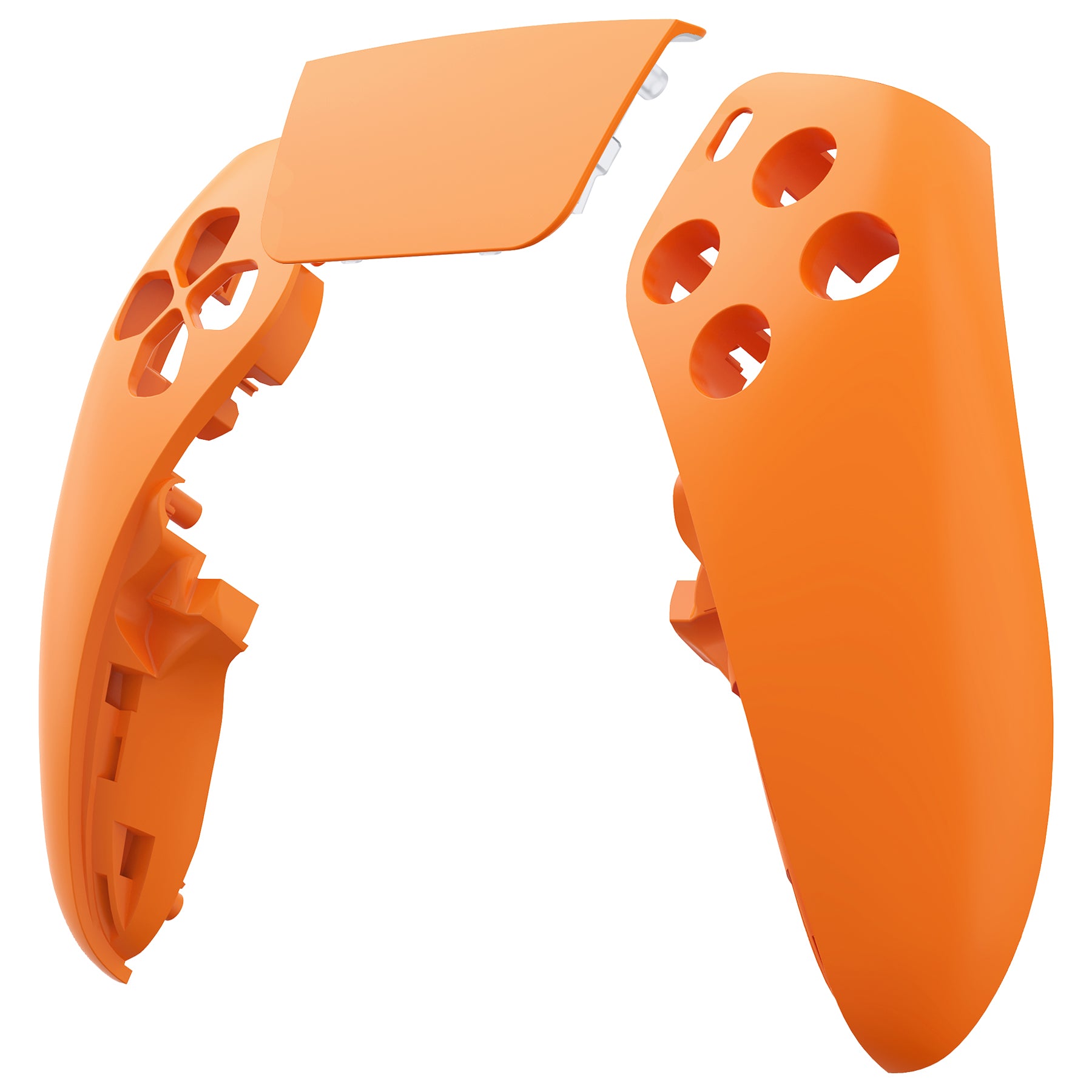 Replacement Left Right Front Housing Shell with Touchpad Compatible with PS5 Edge Controller - Orange eXtremeRate