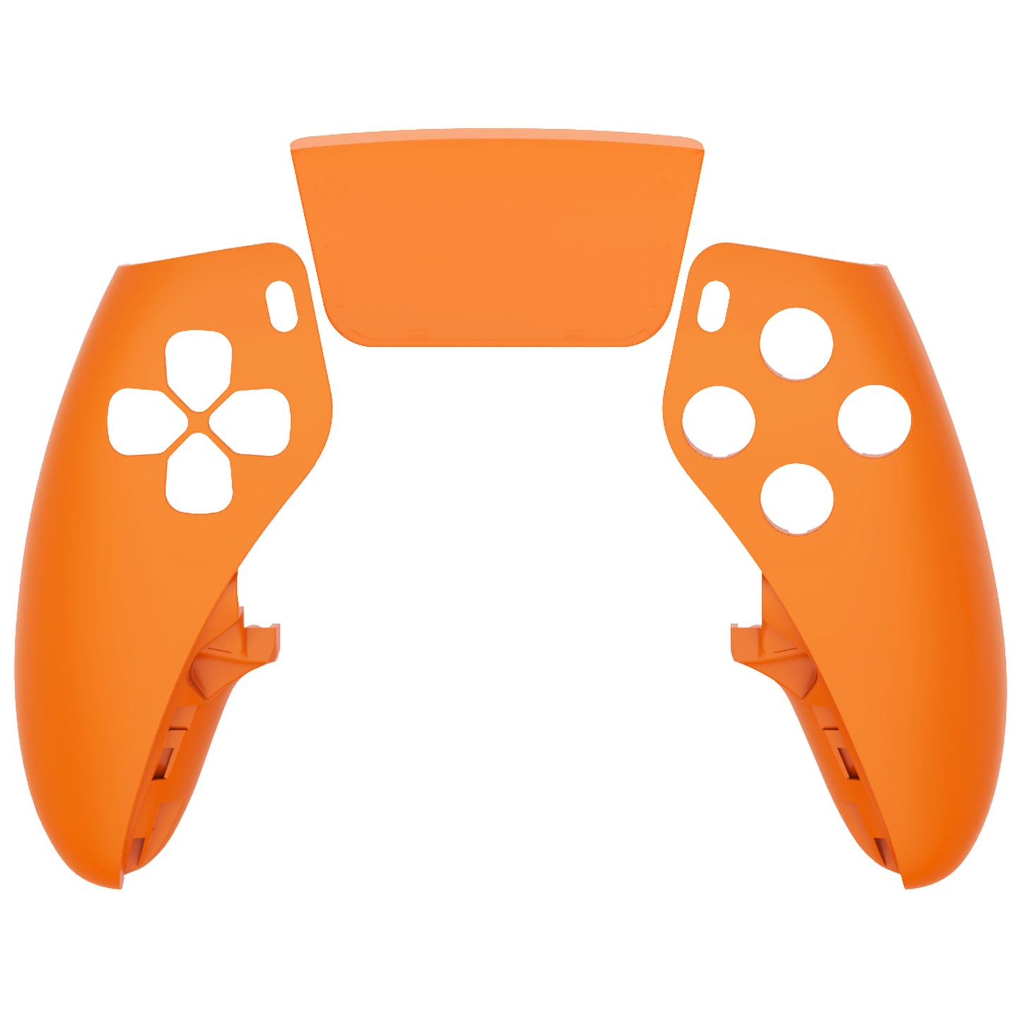 Replacement Left Right Front Housing Shell with Touchpad Compatible with PS5 Edge Controller - Orange eXtremeRate