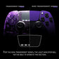 Replacement Left Right Front Housing Shell with Touchpad Compatible with PS5 Edge Controller - Purple eXtremeRate