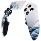 Replacement Left Right Front Housing Shell with Touchpad Compatible with PS5 Edge Controller - The Great Wave eXtremeRate