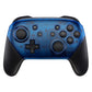 eXtremeRate Replacement Faceplate and Backplate for Nintendo Switch Pro Controller - Transparent Clear Blue eXtremeRate