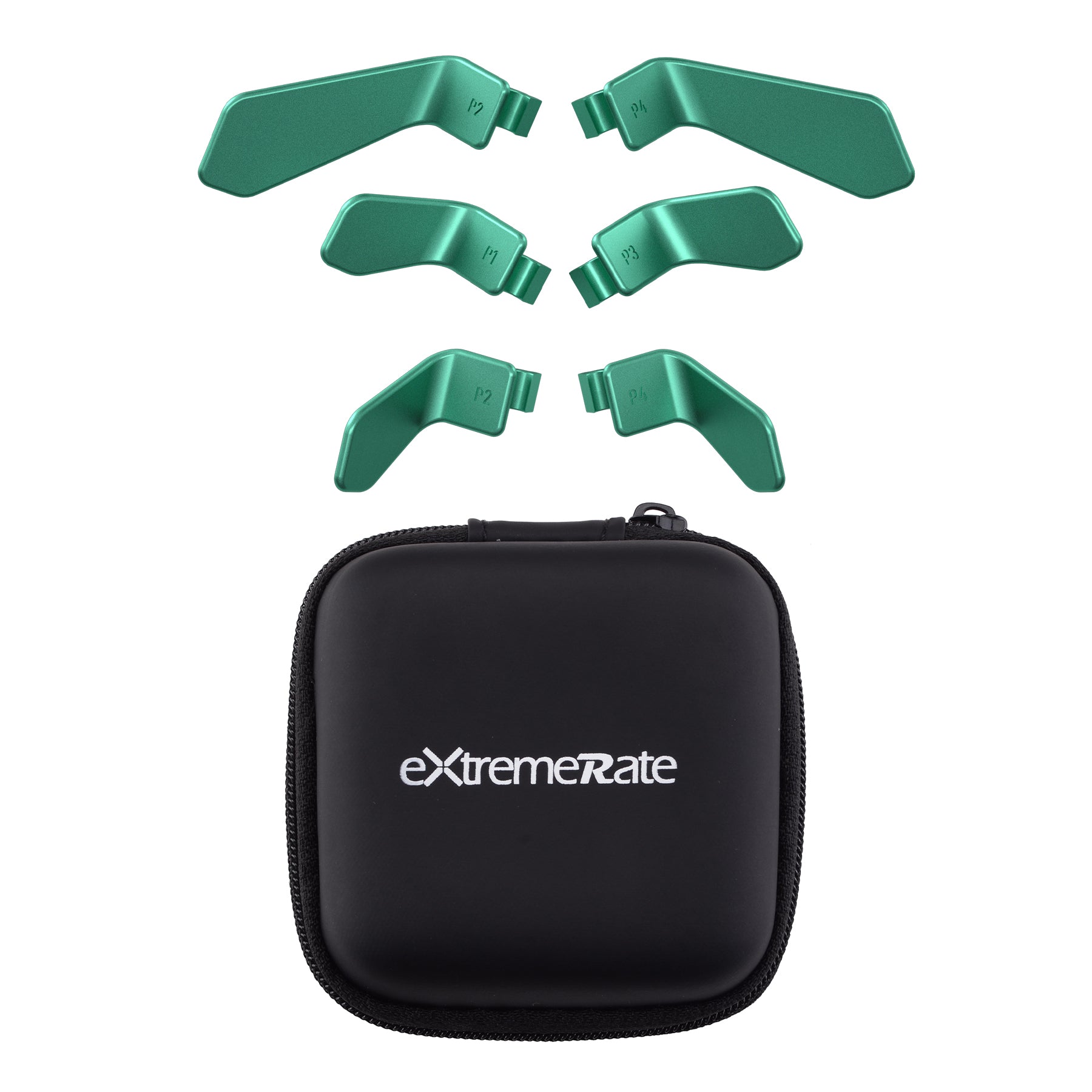 eXtremeRate Retail Metalic Aqua Green 6in1 Replacement Interchangeable Swift Back Paddles for Xbox One Elite & Elite Series 2 Controller
