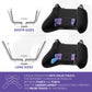 eXtremeRate Retail Metalic Rainbow Aura Blue & Purple 6in1 Replacement Interchangeable Swift Back Paddles for Xbox One Elite & Elite Series 2 Controller